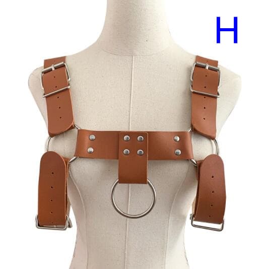 パンクファッション パンクスタイル本革ハーネスベルト