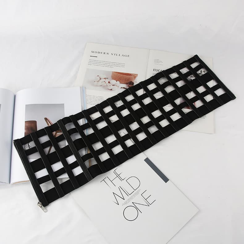 パンクファッション パンク風格子柄コルセットベルト