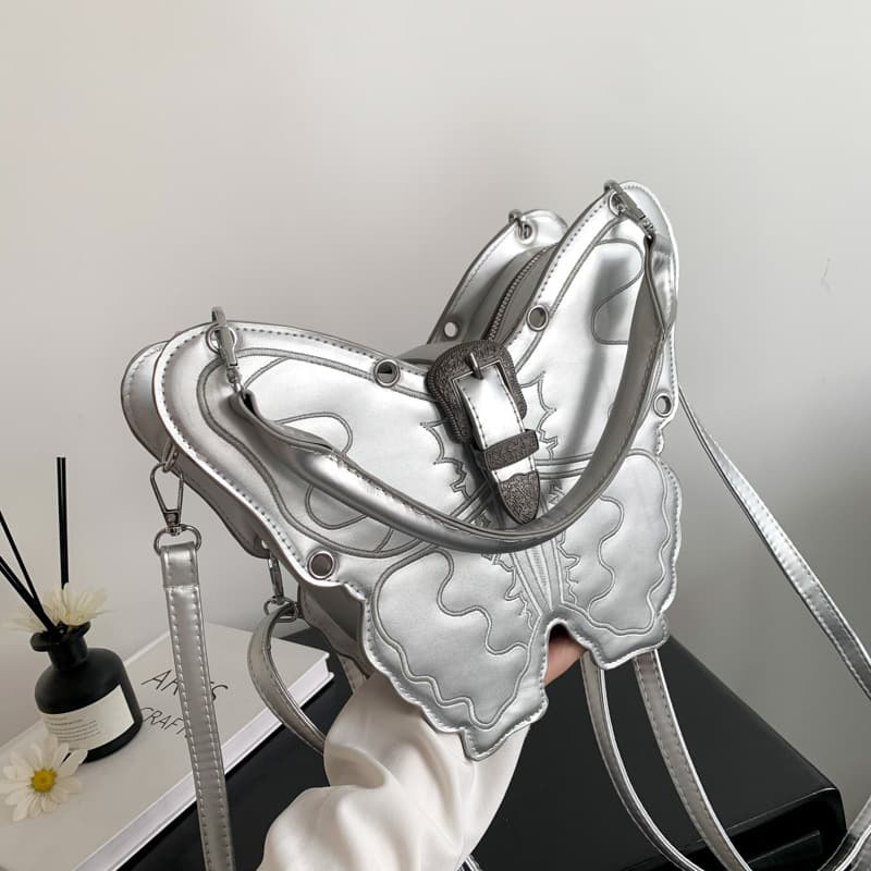パンクファッション  蝶々型パンクロックバックパック