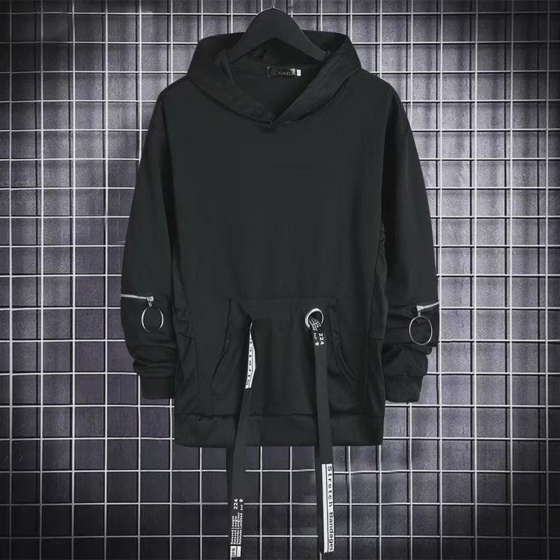 パンクファッション ストリートモード ジップカーゴパンツセット