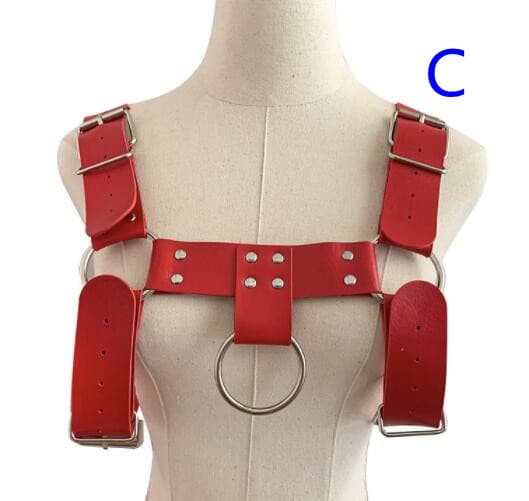 パンクファッション パンクスタイル本革ハーネスベルト