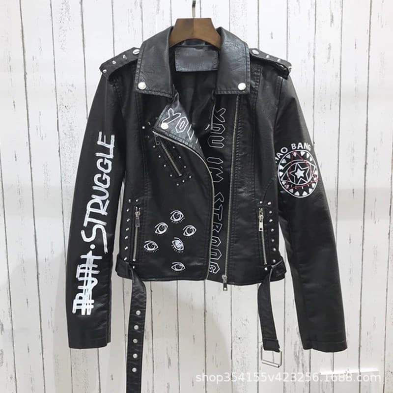 パンクファッション アナーキーライダース革ジャン