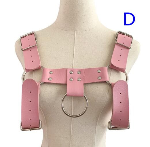 パンクファッション パンクスタイル本革ハーネスベルト