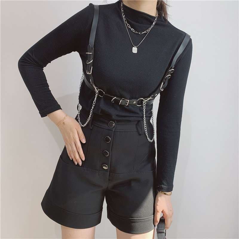 パンクファッション パンク風ハーネスガーターベルト