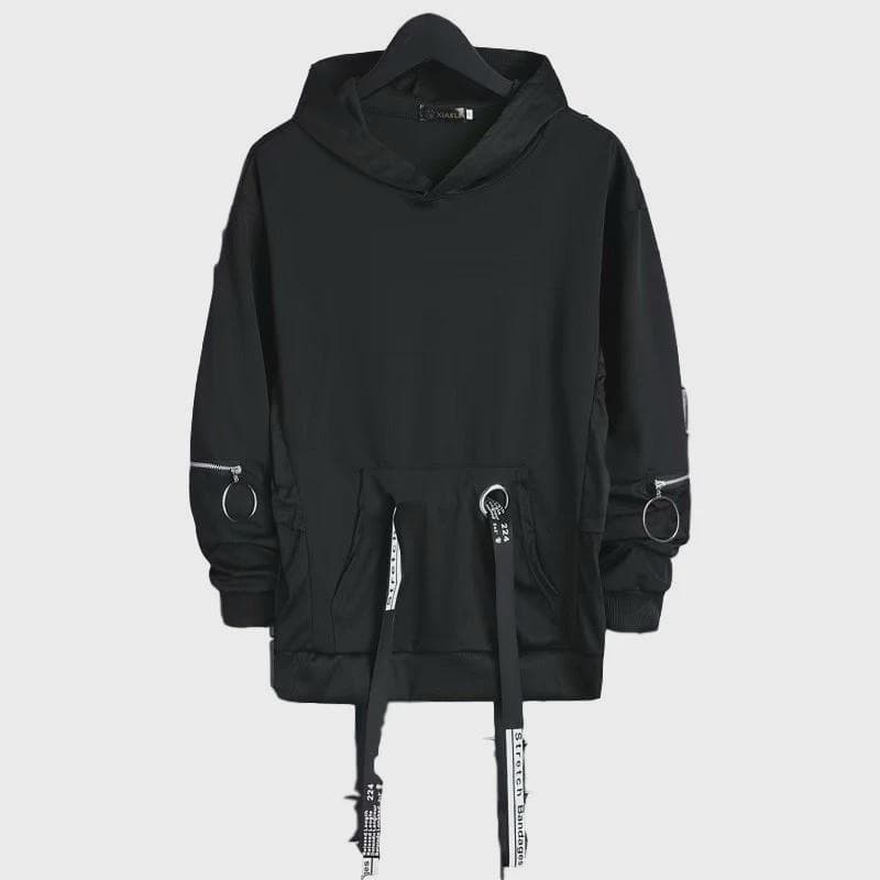 パンクファッション ストリートモード ジップカーゴパンツセット