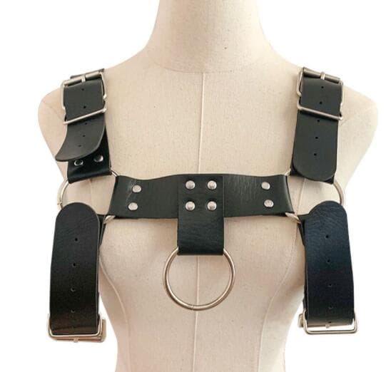 パンクファッション パンクスタイル本革ハーネスベルト