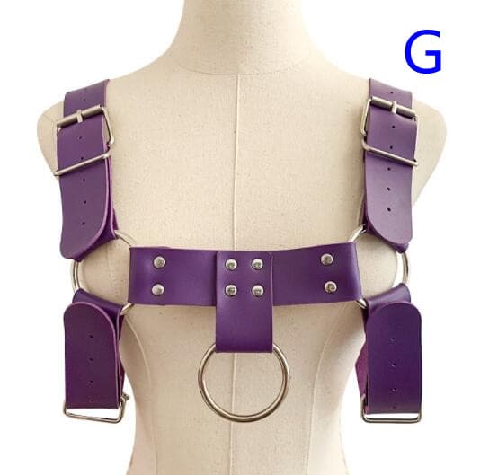 パンクファッション パンクスタイル本革ハーネスベルト