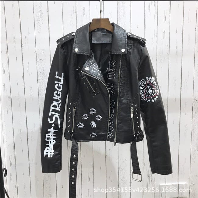 パンクファッション アナーキーライダース革ジャン