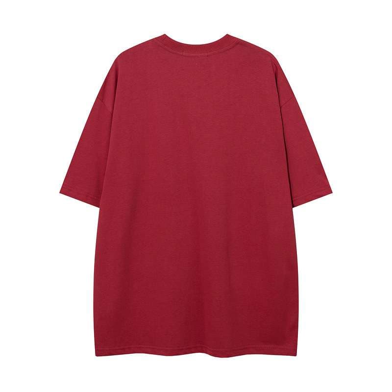 パンクファッション  ゴシックプリント オーバーサイズTシャツ