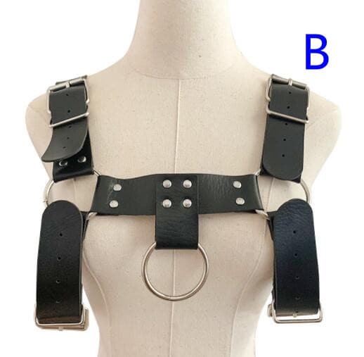 パンクファッション パンクスタイル本革ハーネスベルト