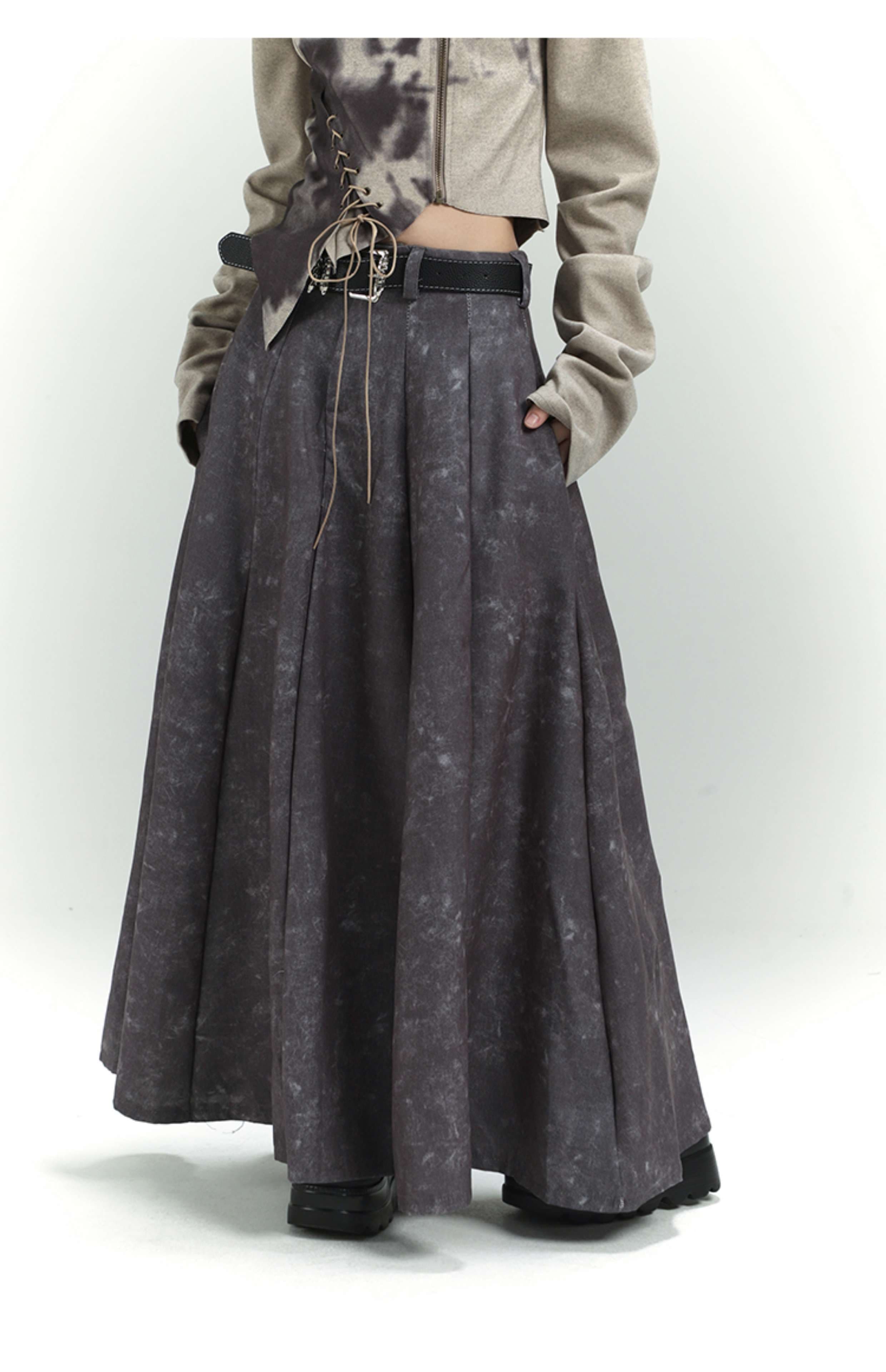 パンクファッション パンク風マキシスカート