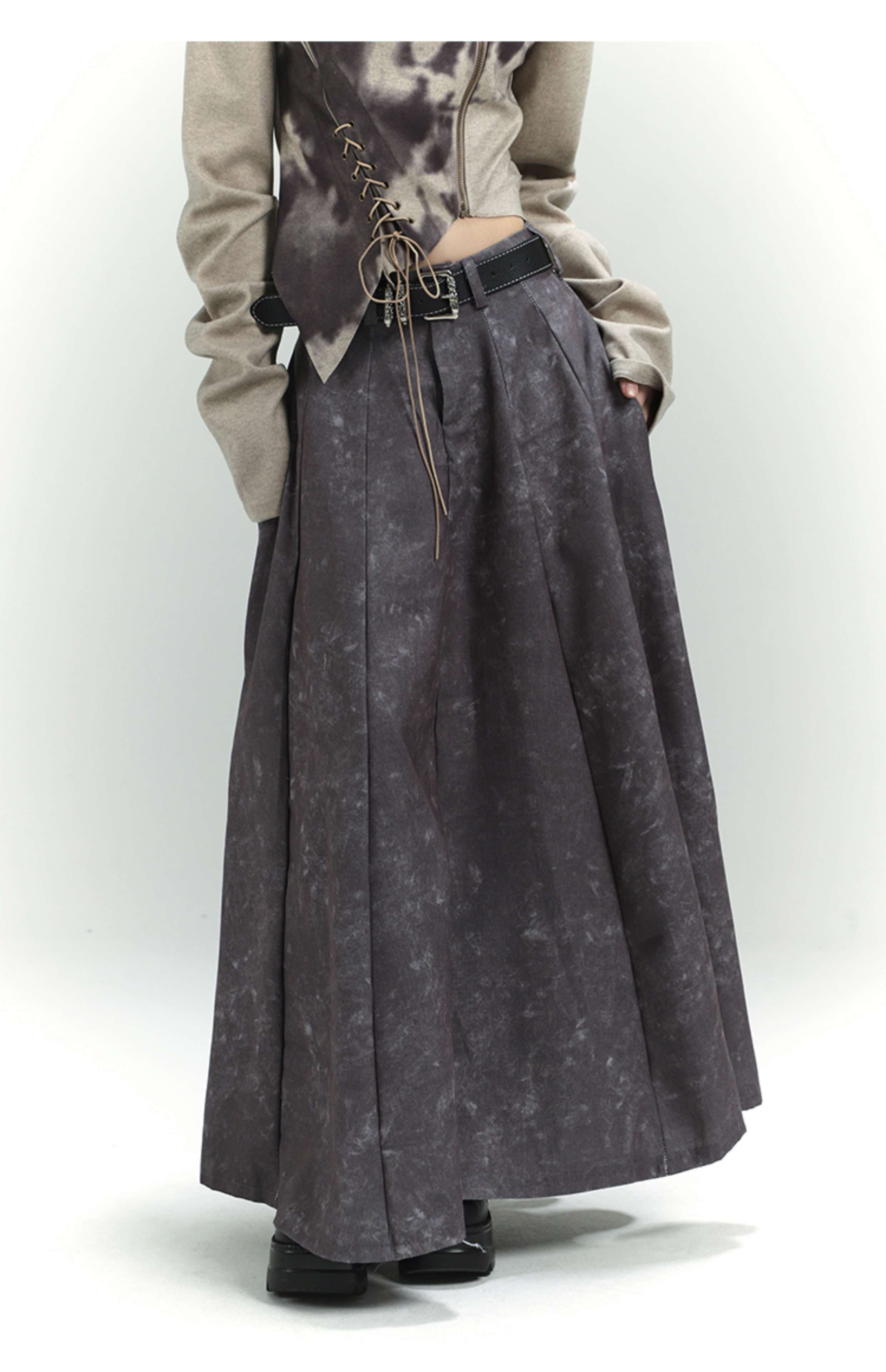 パンクファッション パンク風マキシスカート