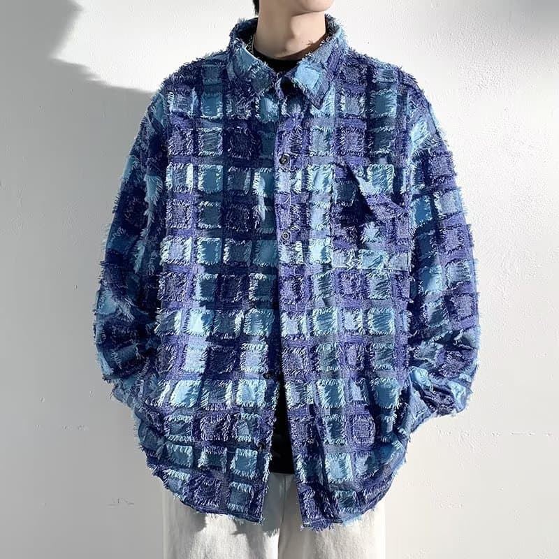 パンクファッション ラフメイドシャツジャケット
