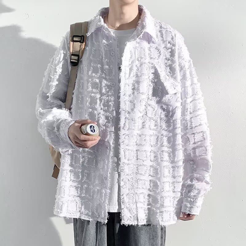 パンクファッション ラフメイドシャツジャケット