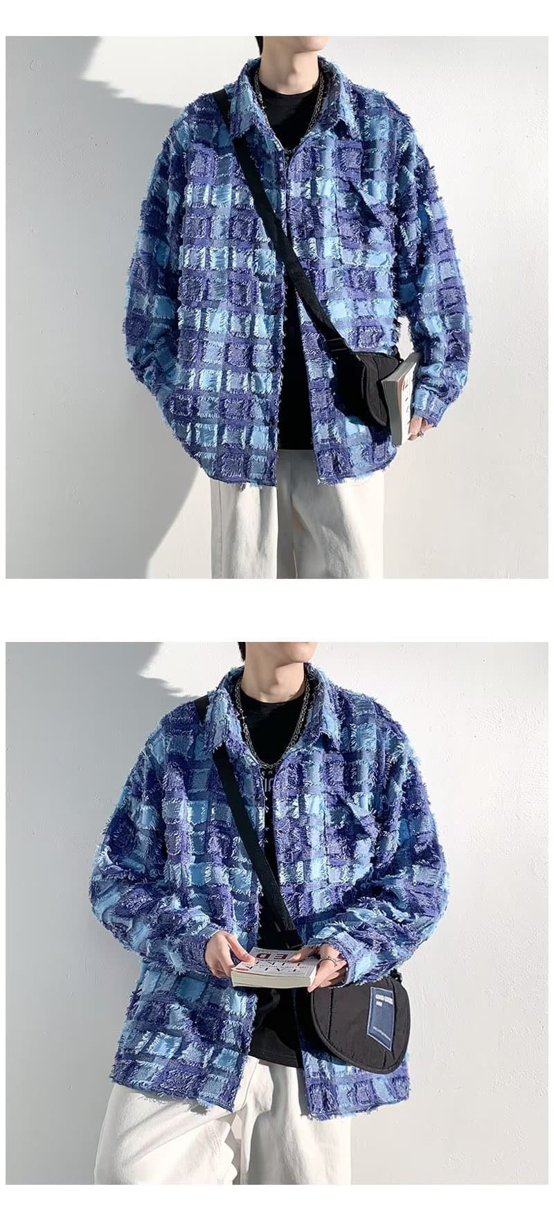 パンクファッション ラフメイドシャツジャケット