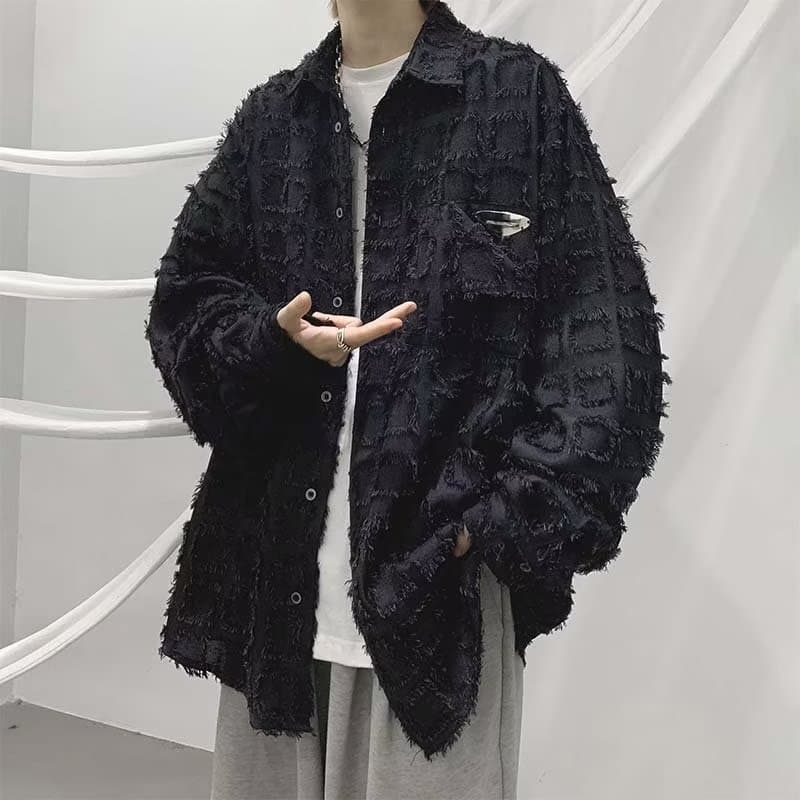 パンクファッション ラフメイドシャツジャケット