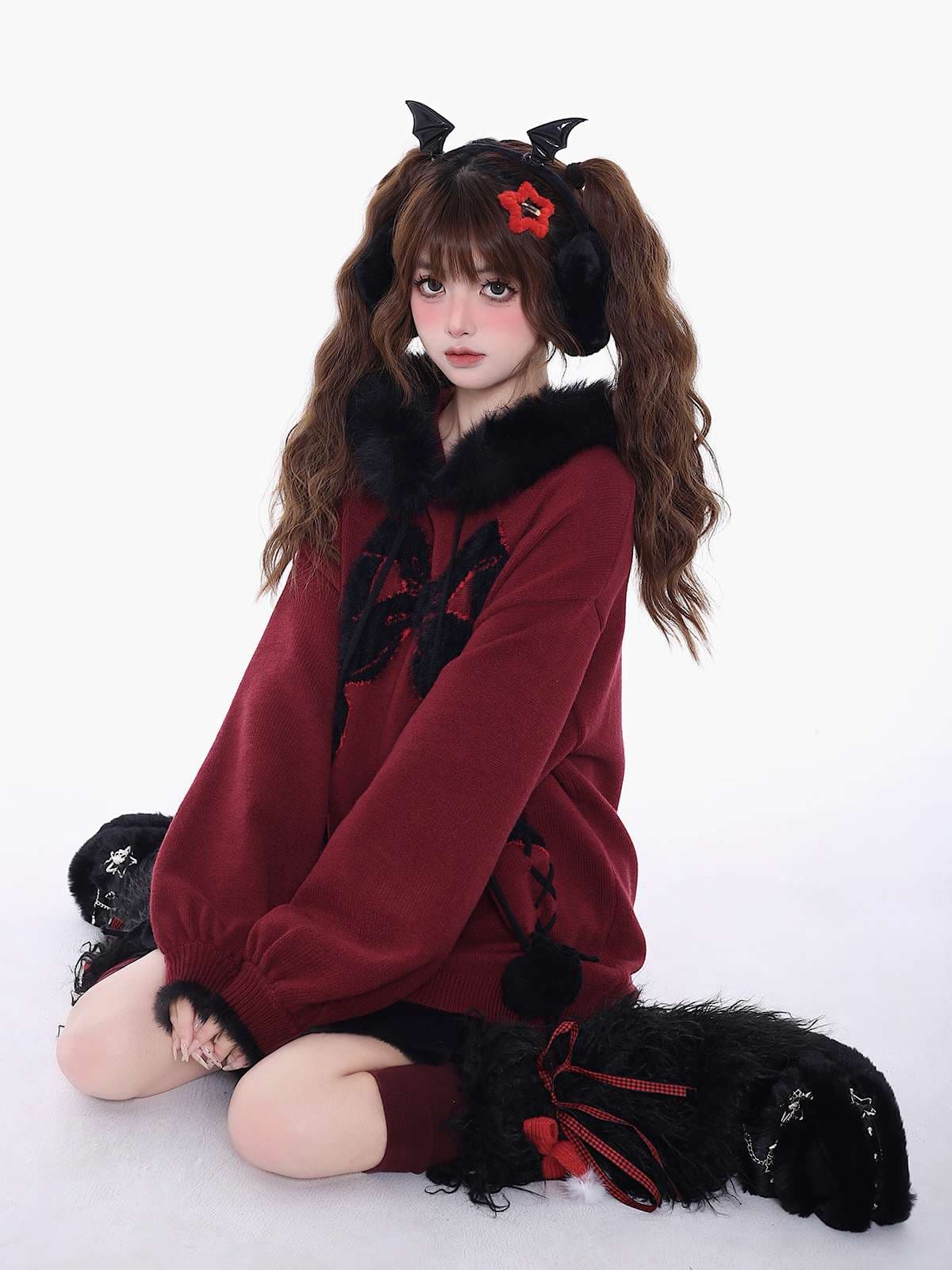 パンクファッション オーバーサイズパーカーワンピース
